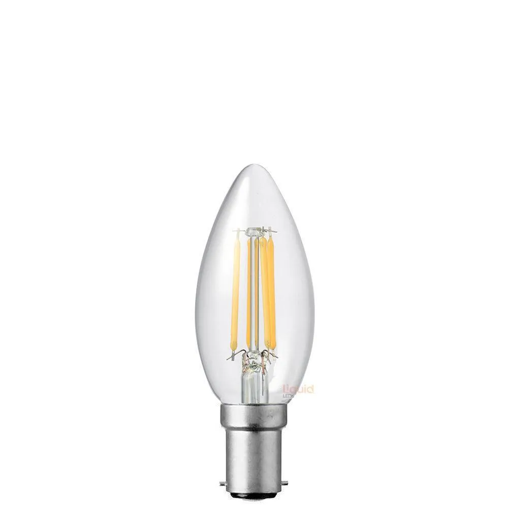 4W Candle LED Bulb B15 Clear in Natural White