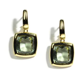 A & Furst - Essential - Drop Earrings with Prasiolite, 18k Yellow Gold