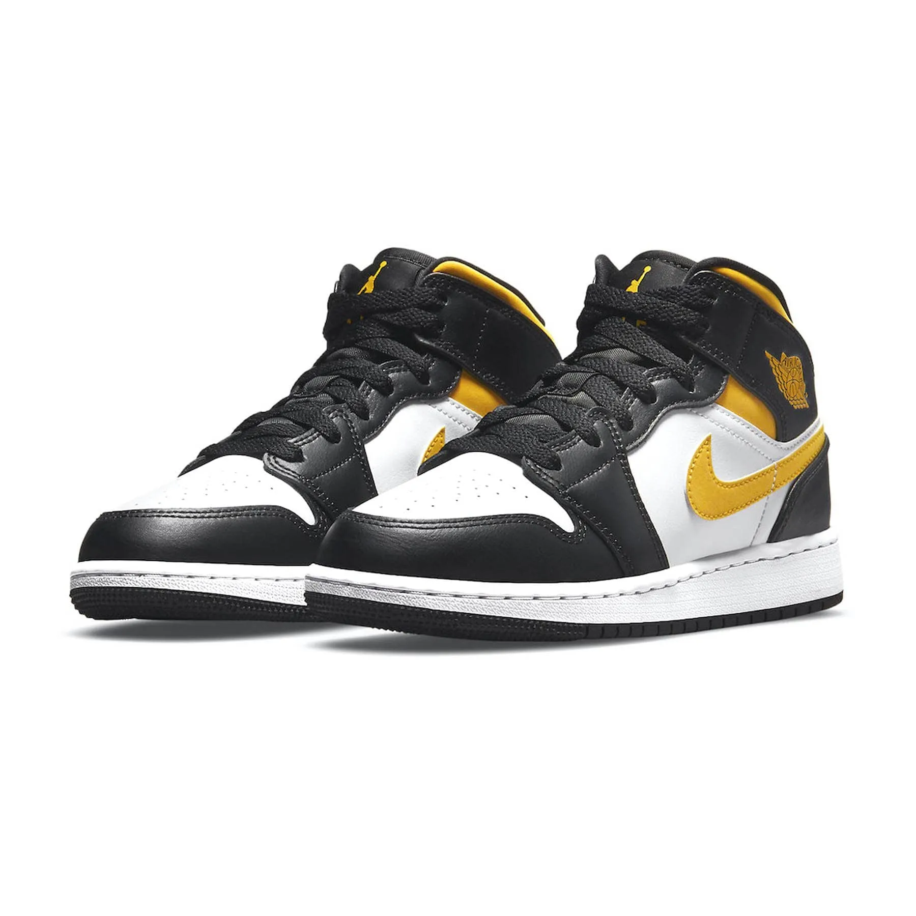 Air Jordan 1 Mid GS 'White Pollen Black'