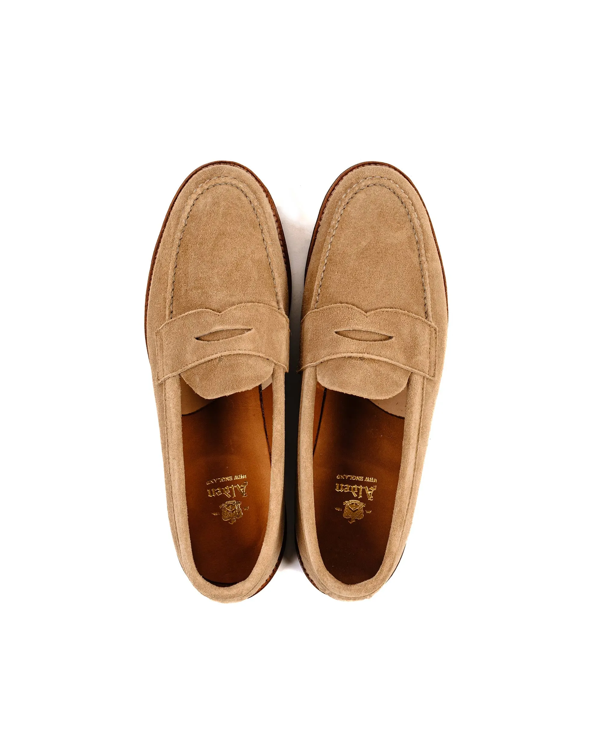 Alden Unlined Leisure Handsewn Tan Suede 6244F