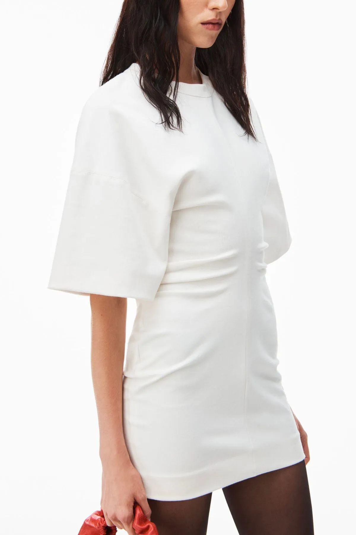 Alexander Wang Drop Shoulder Mini Dress - Natural