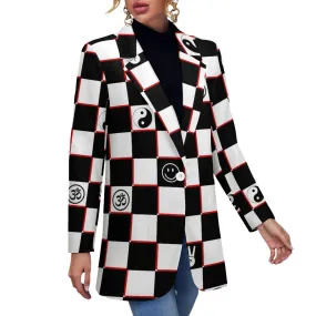 All Over Print Women's Blazer Women's casual suit