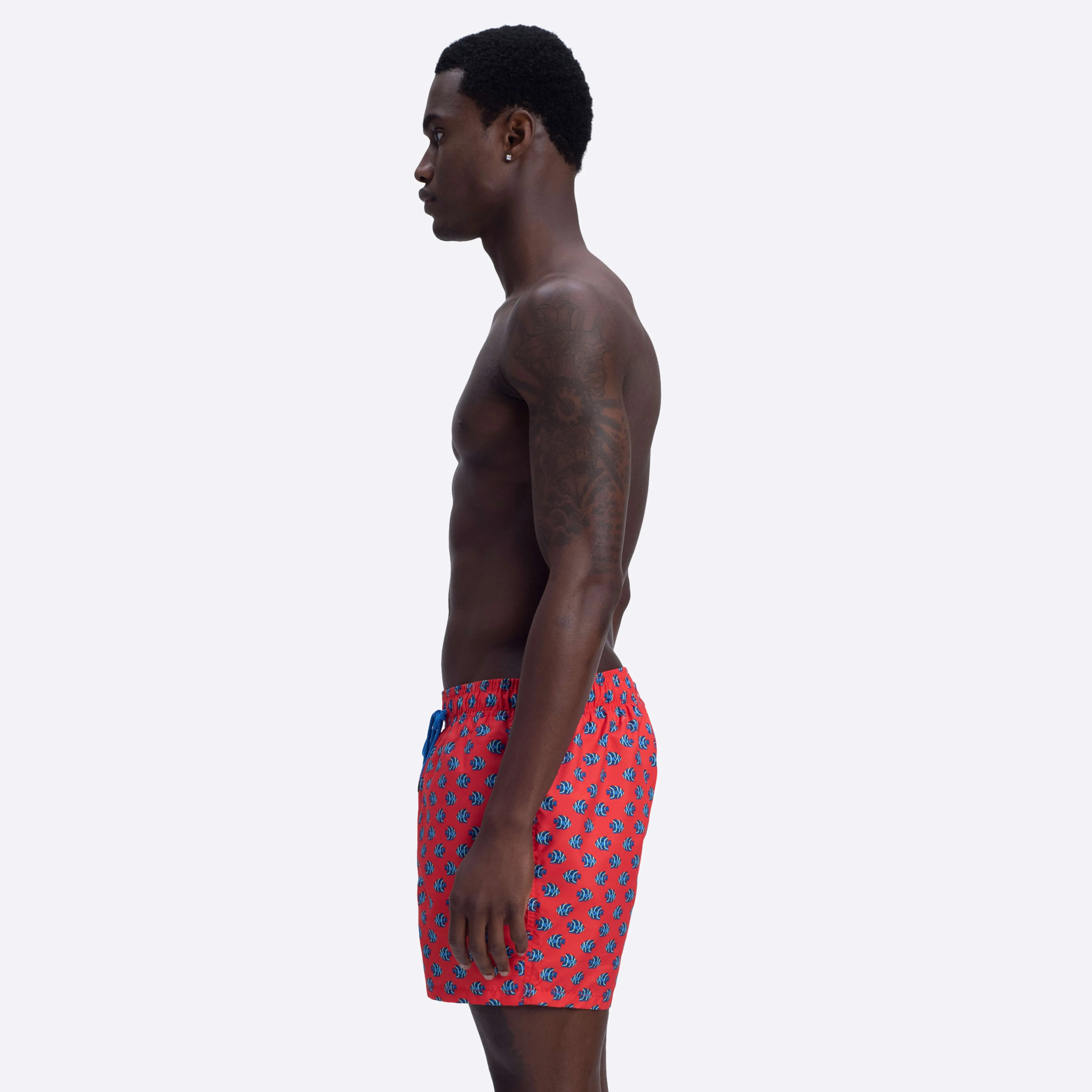 ARCHER Fish Print Swim Trunks