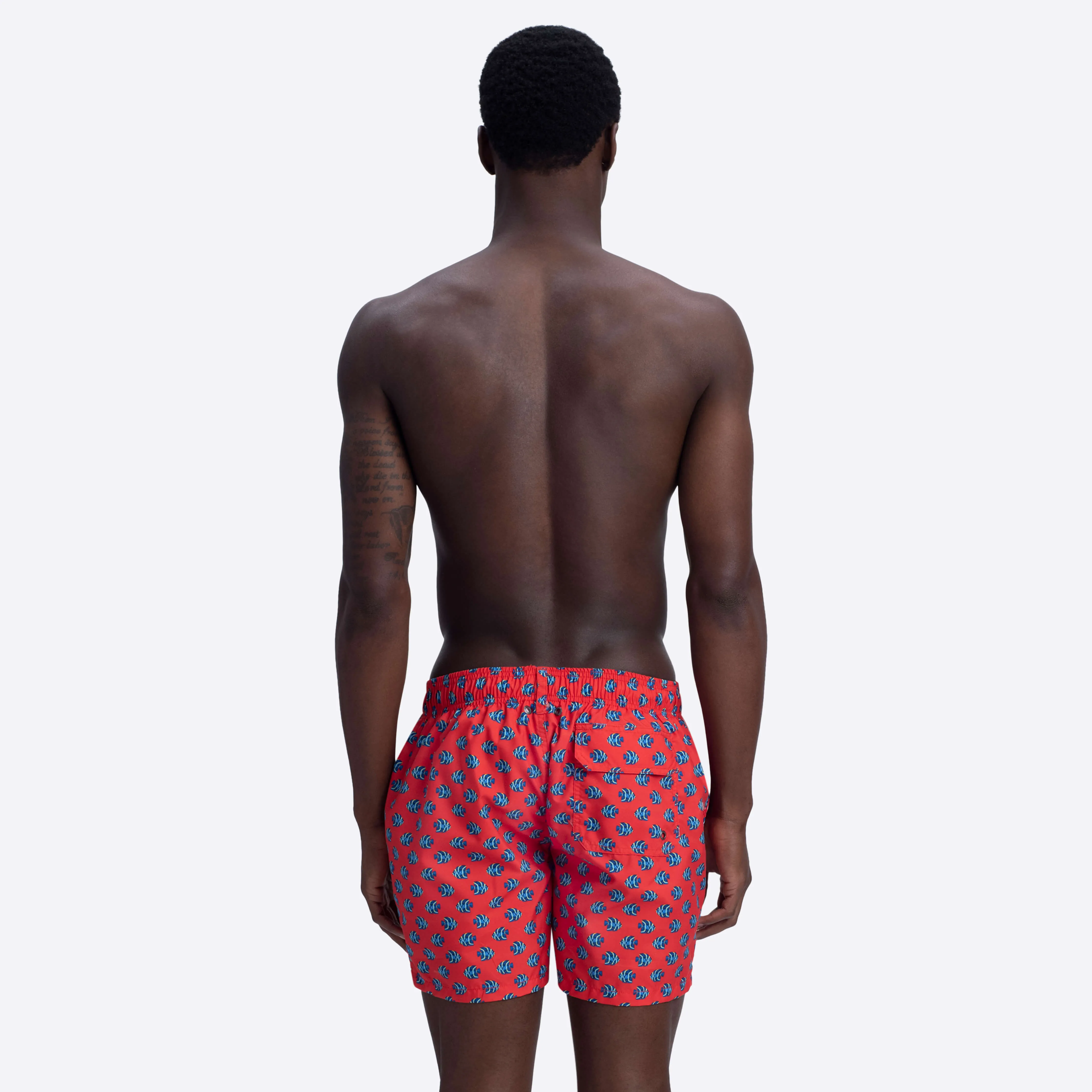 ARCHER Fish Print Swim Trunks