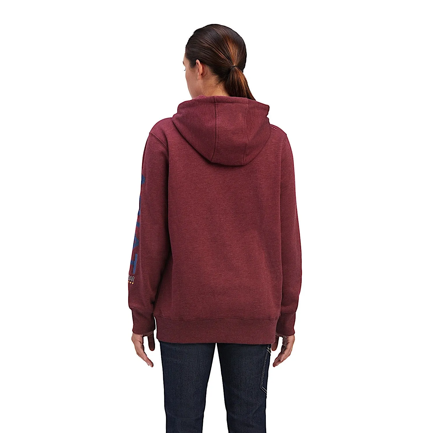 Ariat Women's Rebar Graphic Hoodie Port Heather