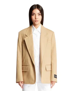 Beige Jacket With Dickie