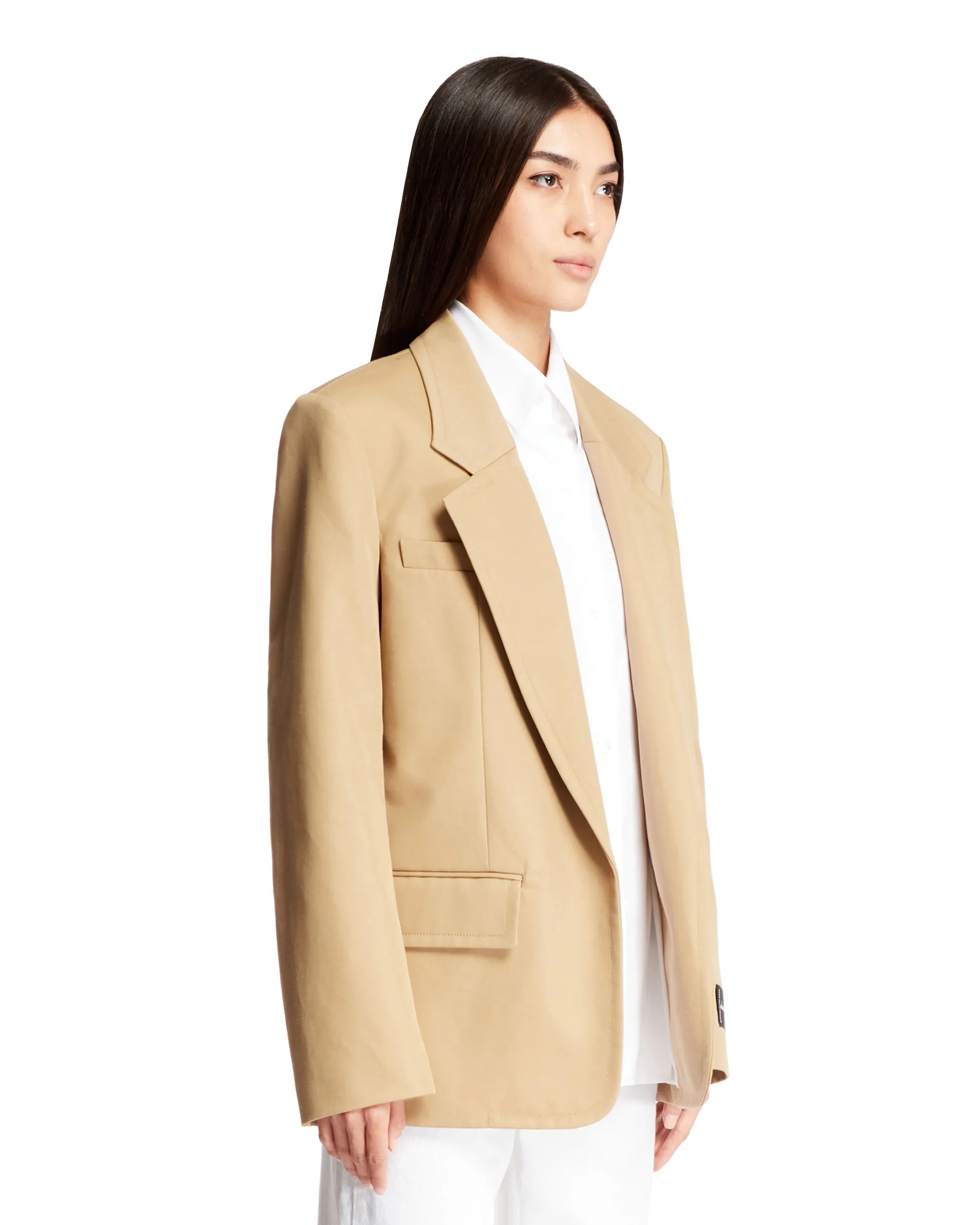 Beige Jacket With Dickie