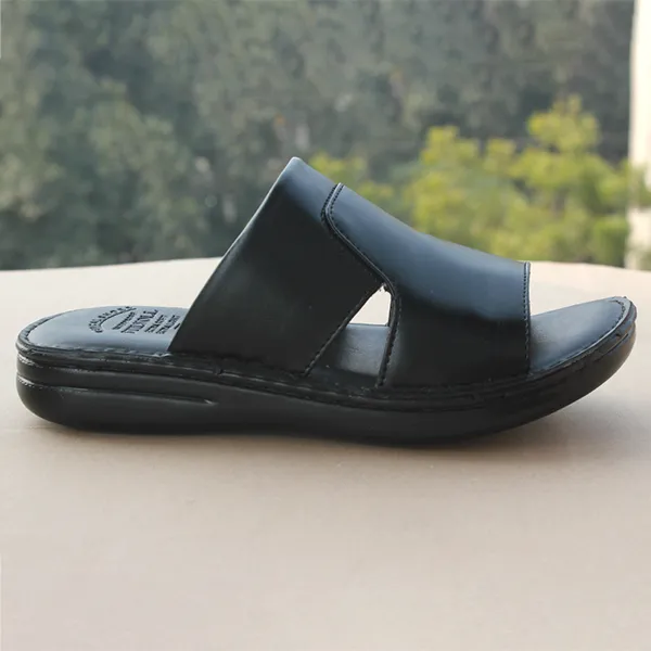 Black medicated slippers