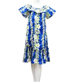 Blue Hibiscus Full Length Muumuu