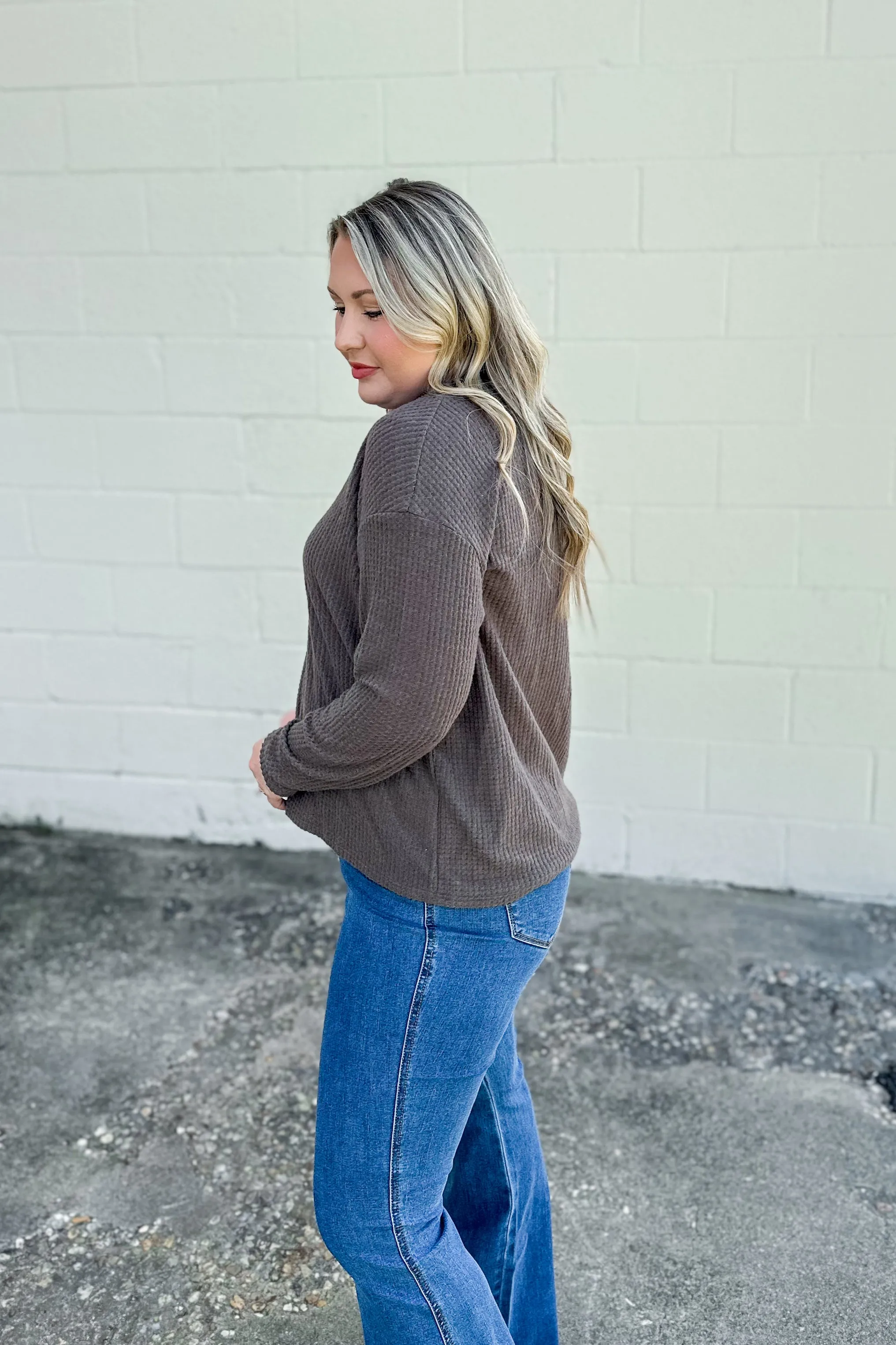 Briar Waffle Knit Top