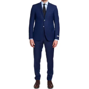 CANALI 1934 Blue Jacquard Wool Suit EU 50 NEW US 40 Regular Slim Fit Cut