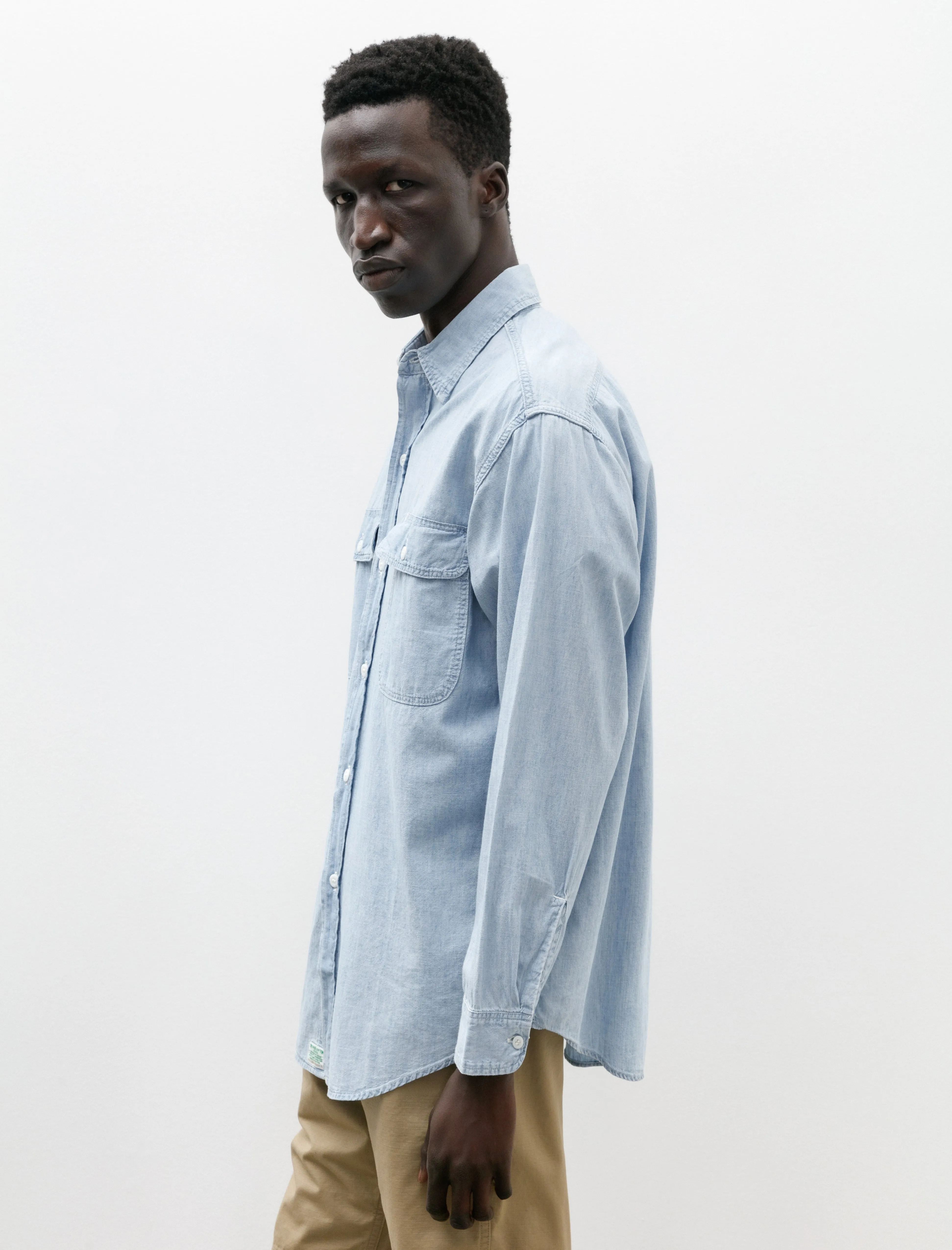 Chambray Work Shirt Chambray Bleached