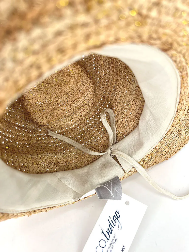 CHRYSTA Raffia Packable Hat