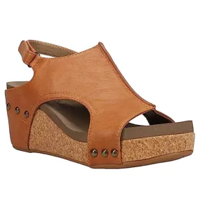 Corkys Carley Cognac Smooth Sandals