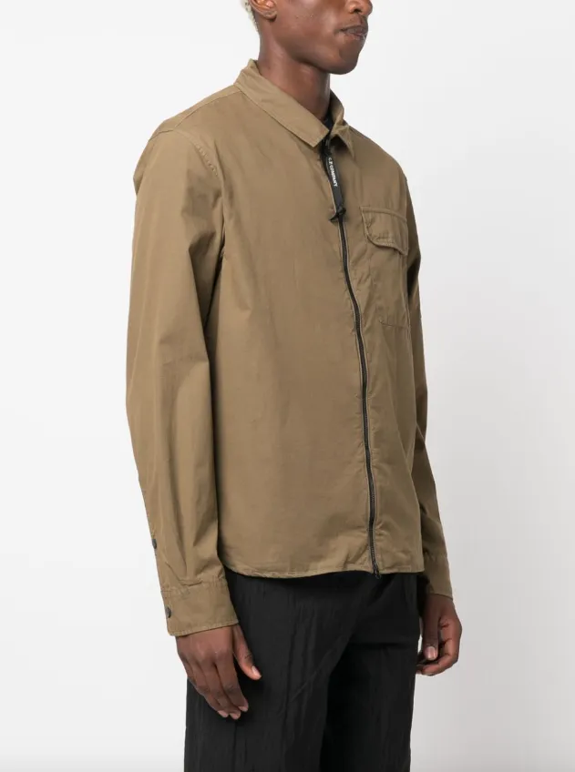 C.P. Company Gabardine Zipped Shirt