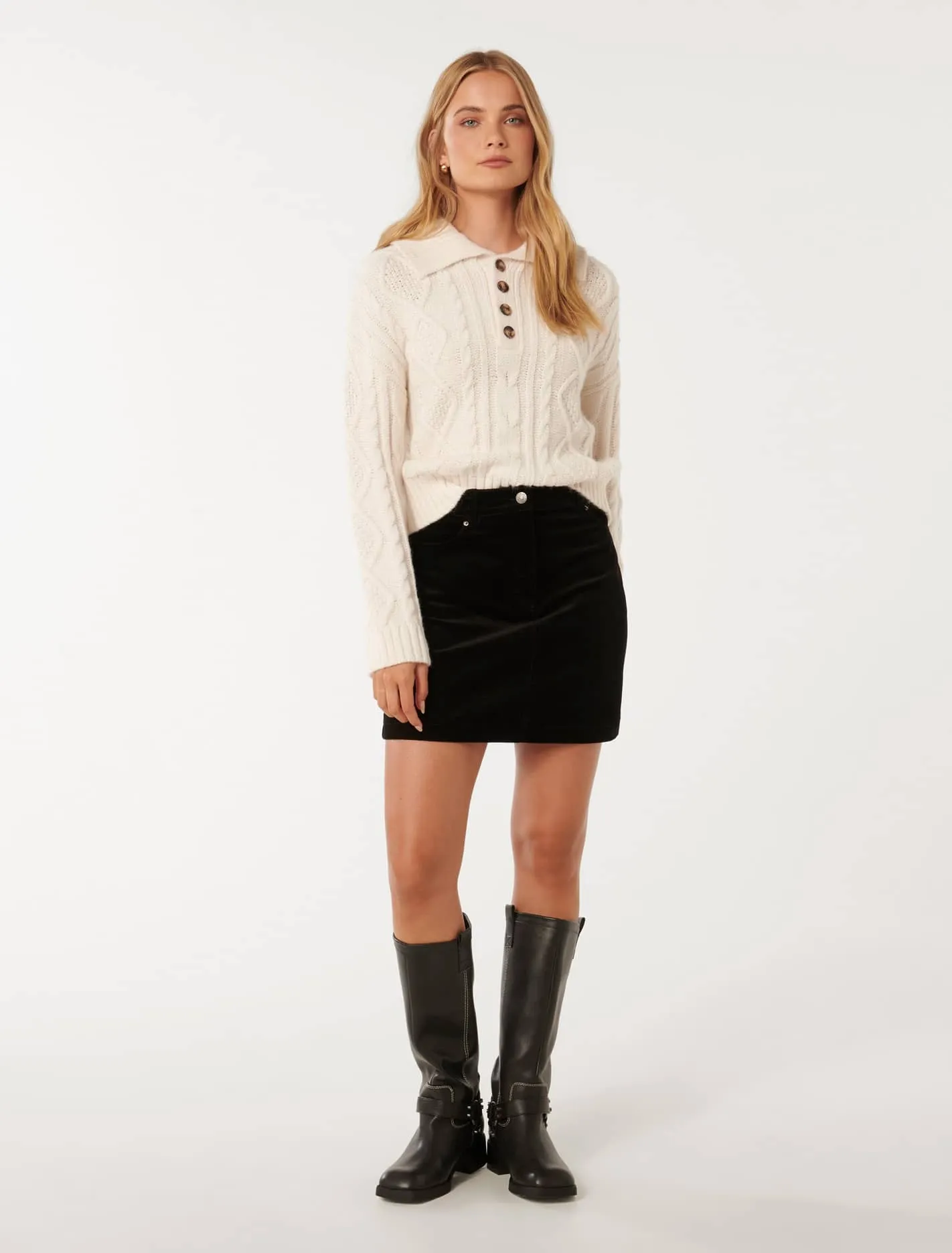 Darla Cord Mini Skirt