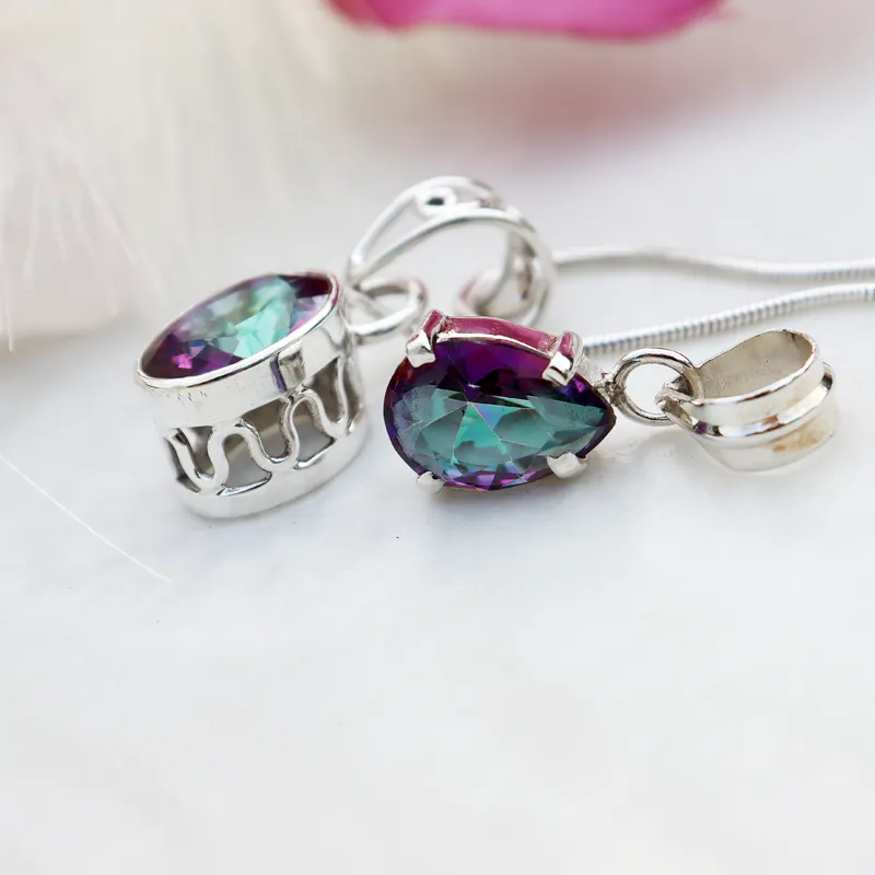 Echo Mystic Topaz Oval Pendant