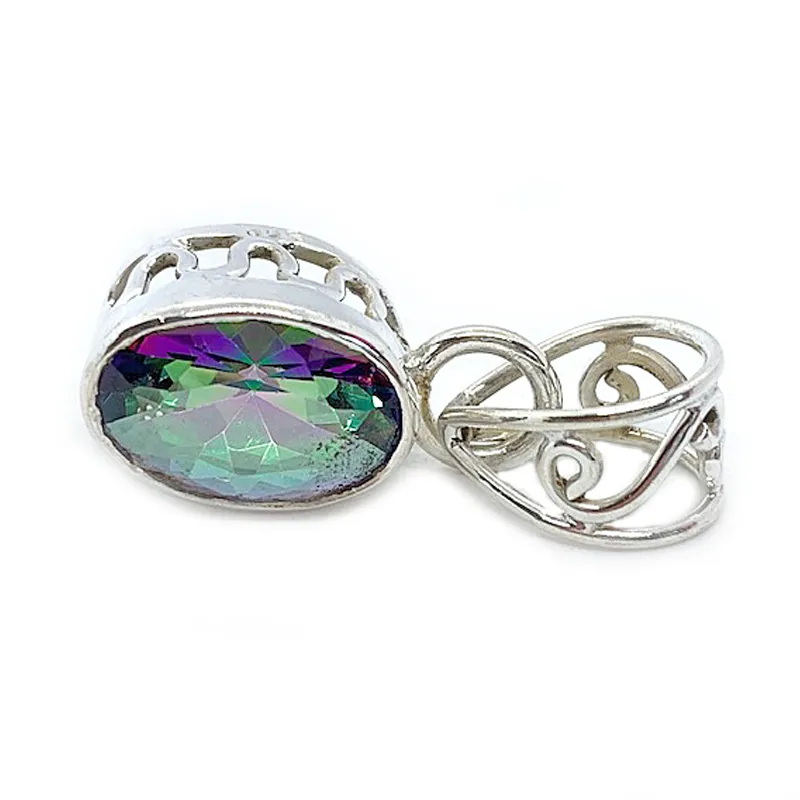 Echo Mystic Topaz Oval Pendant