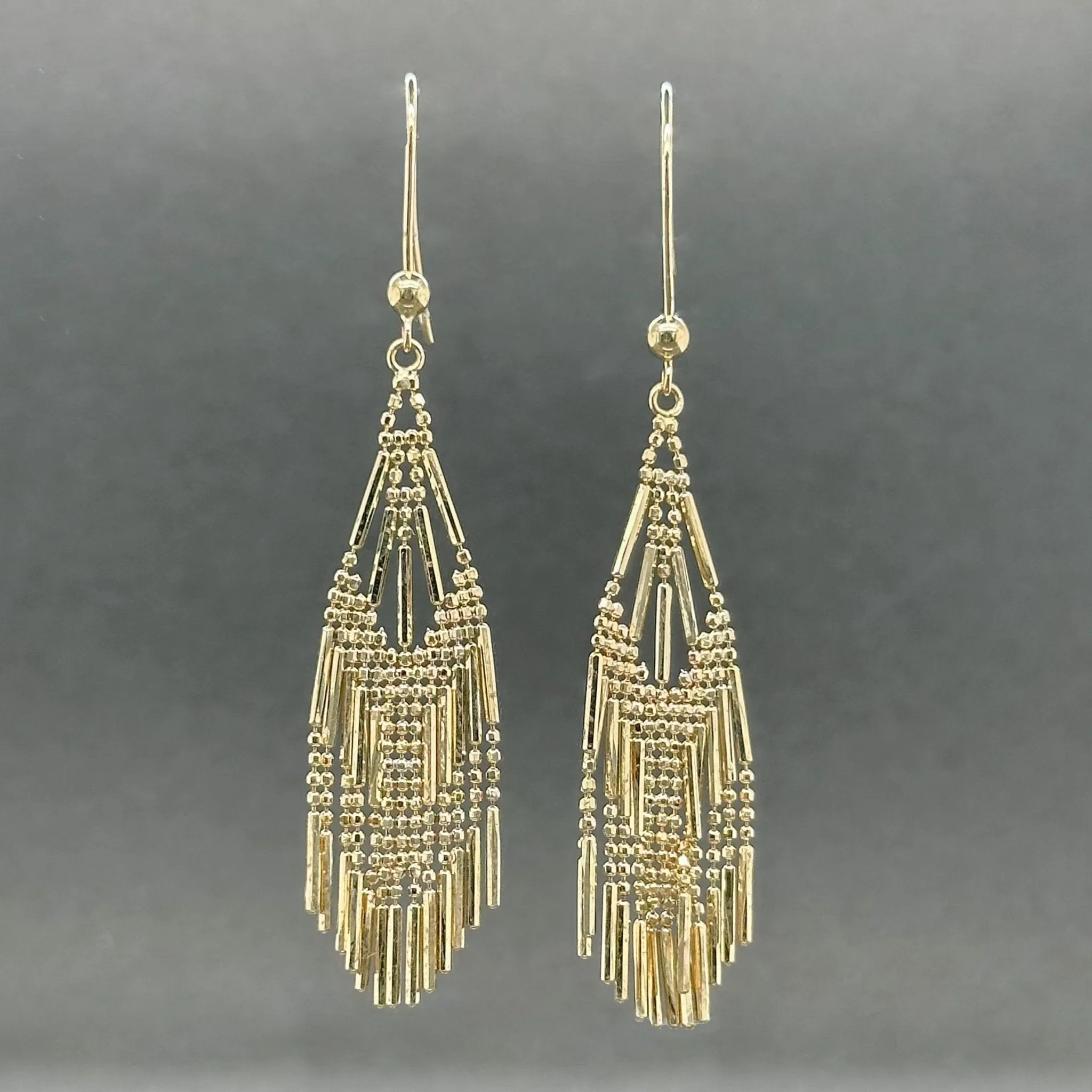 Estate 14K Y Gold Chandelier Earrings