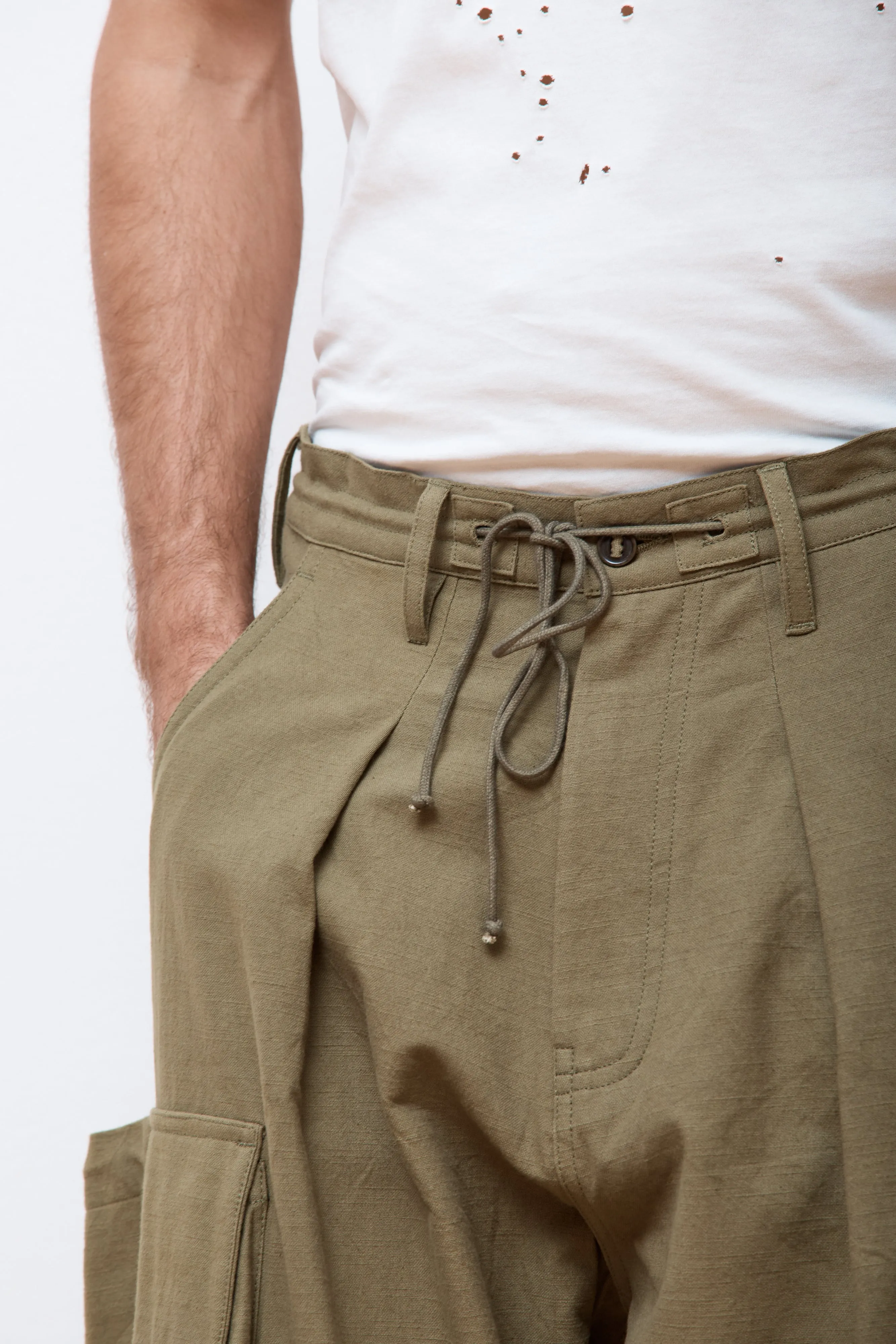 Forager Pants Olive Slub