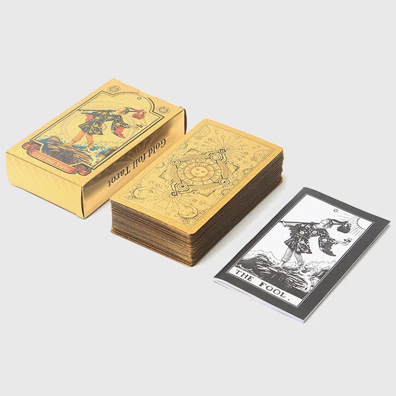 Gold Foil Tarot Card Box Set