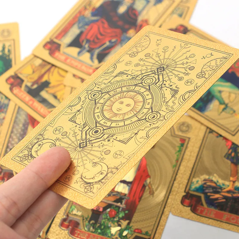 Gold Foil Tarot Card Box Set