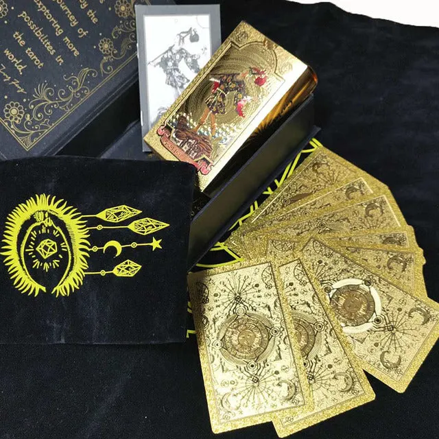 Gold Foil Tarot Card Box Set