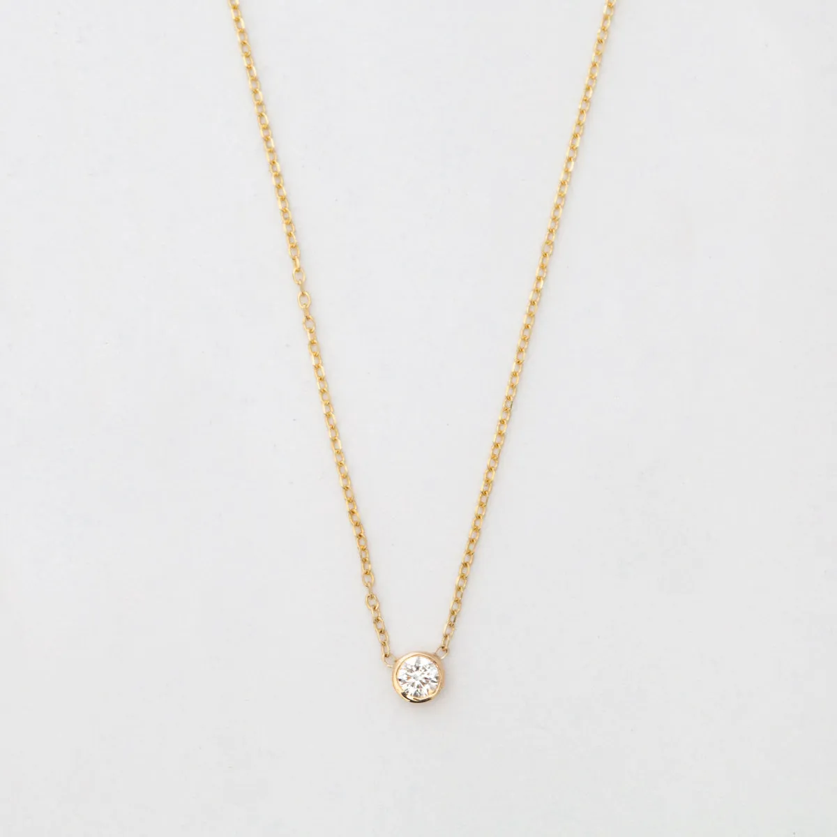 Gold Medium Barely-There Diamond Necklace