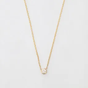 Gold Medium Barely-There Diamond Necklace