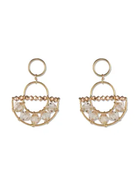 Gold Olakira Half Moon Earrings