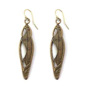 GOLDEN GATE BRIDGE Earrings - Bronze