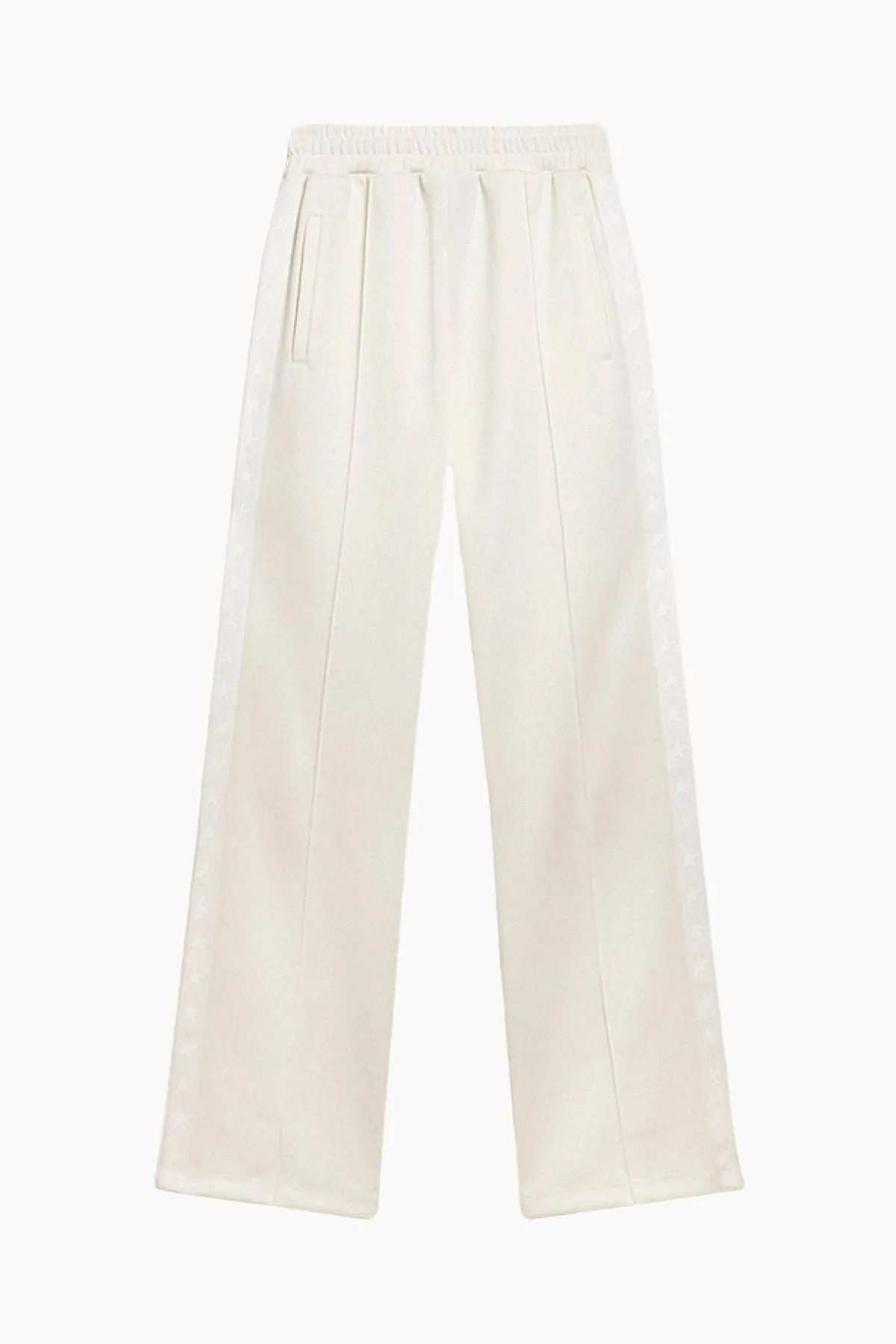 Golden Goose Dorotea Star Stripe Wide Leg Pant - Papyrus