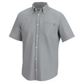 'Huk' Men's Kona Cross Dye Button Down - Harbor Mist