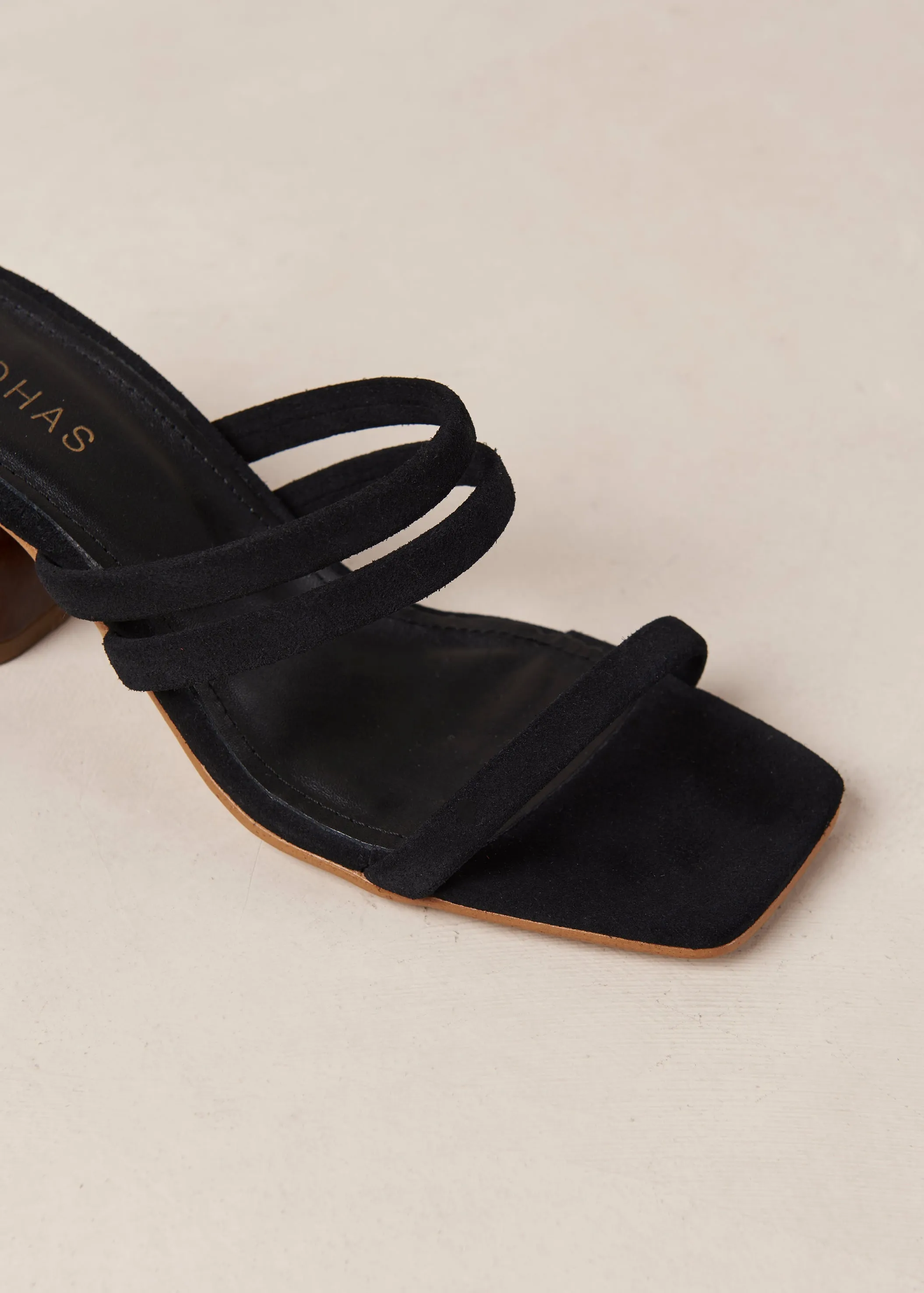 Indiana Black Leather Sandals