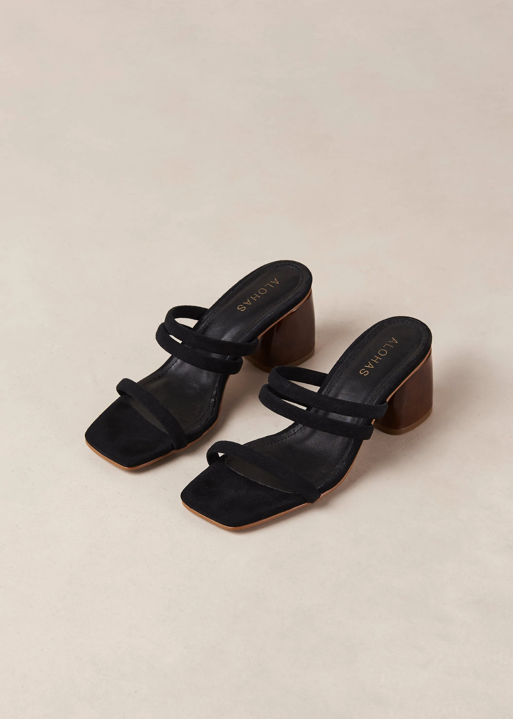 Indiana Black Leather Sandals