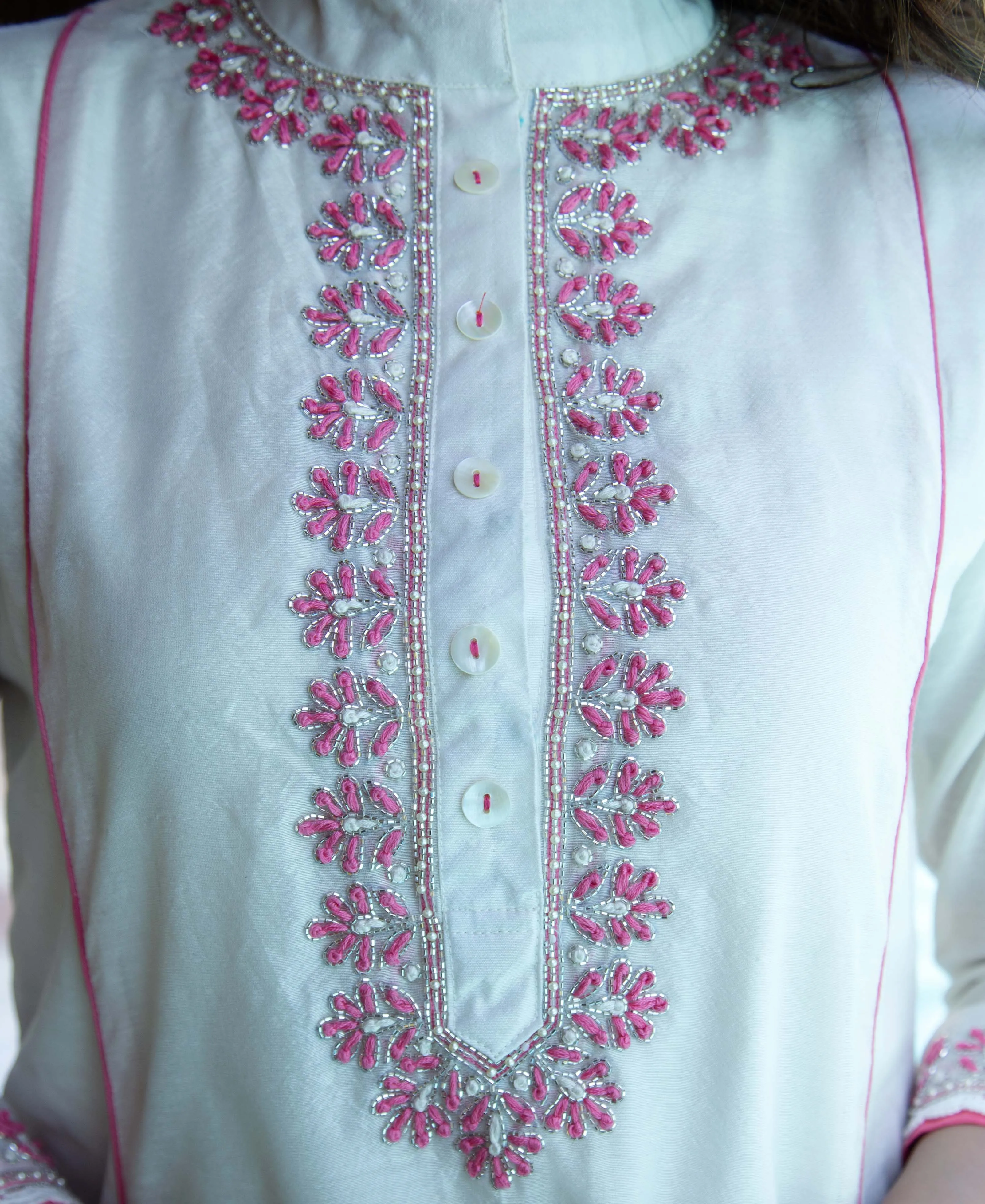 Isha Hand Embroidered A-Line Kurta