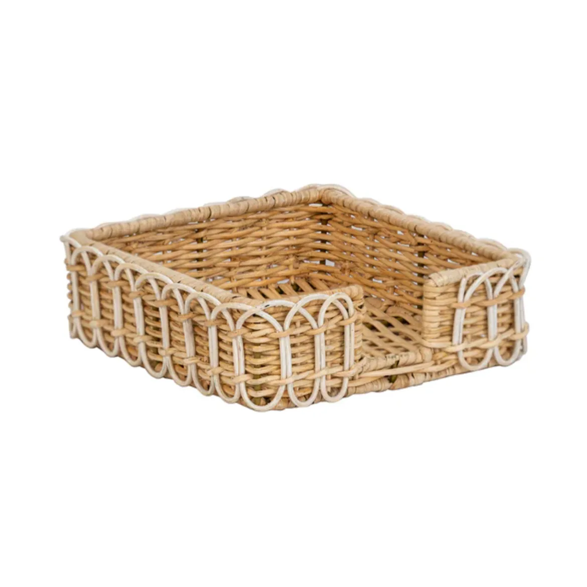 Juliska Provence Rattan Whitewash Napkin Holder