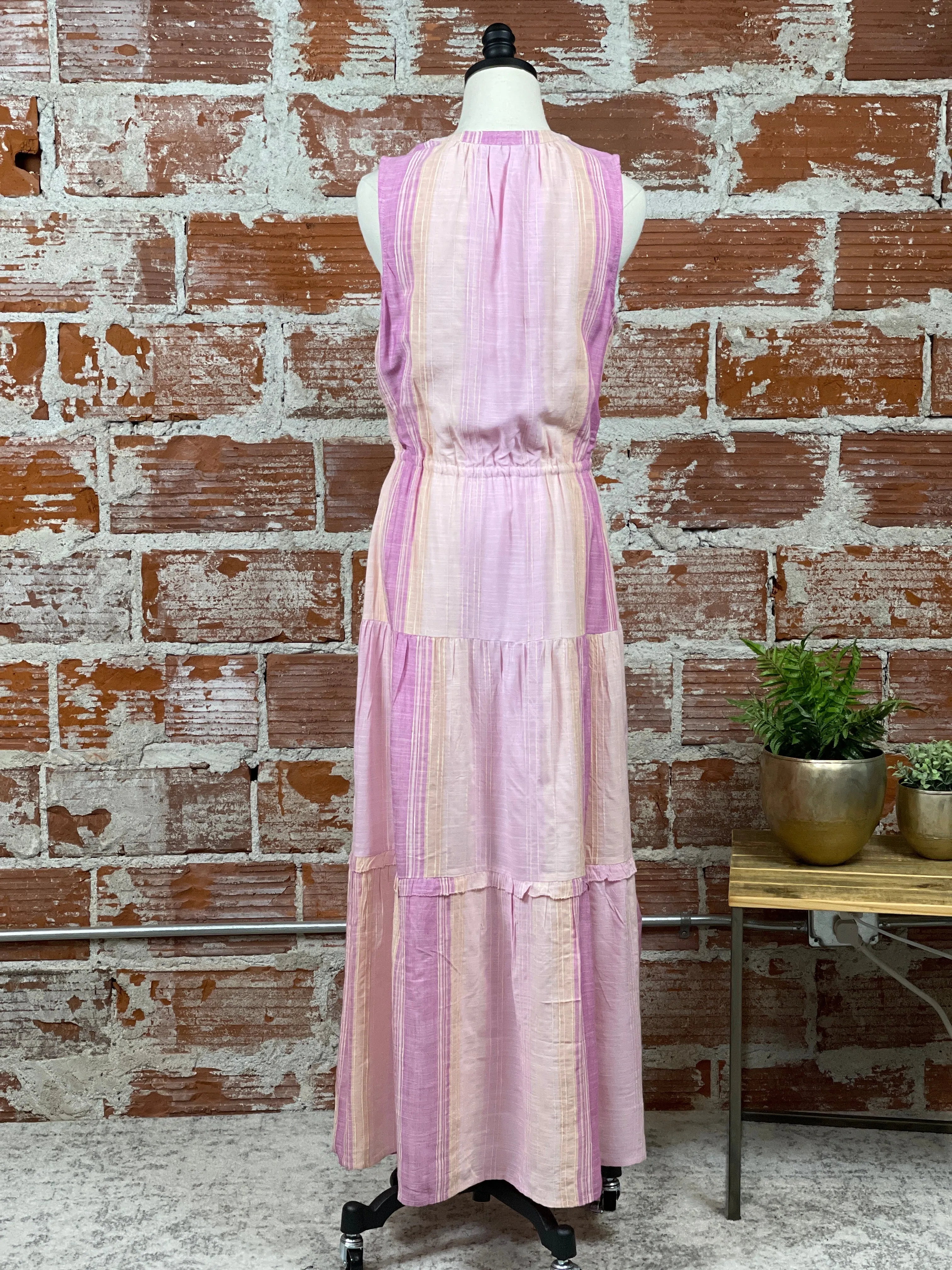 Liverpool Maxi Dress in Lavender Multi