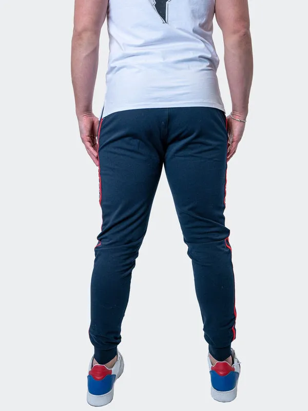 Maceoo Stretch Athletic Wear | Jogger Leo Navy