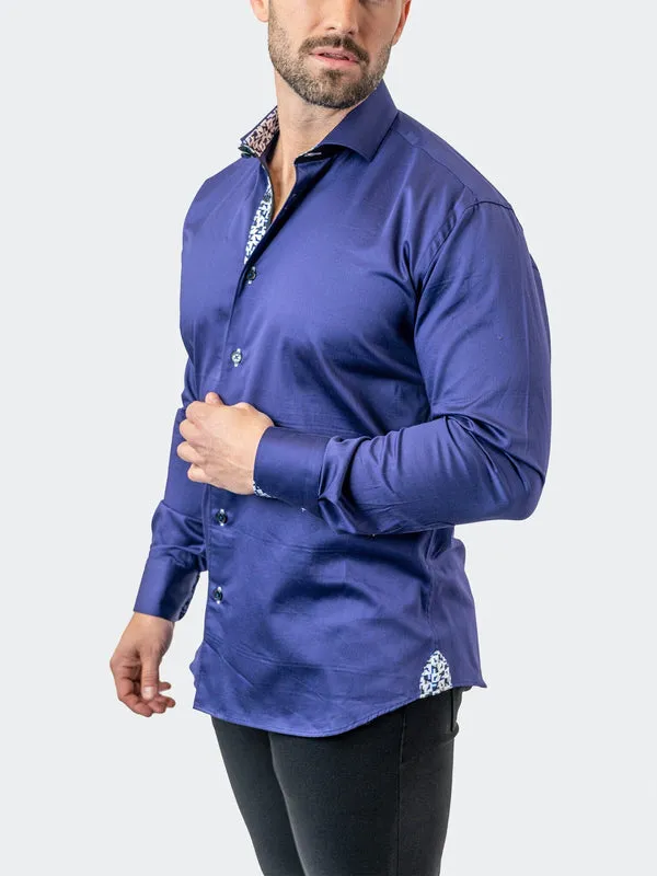 Maceoo Stretch Shirt | Einstein Auston 02 Navy