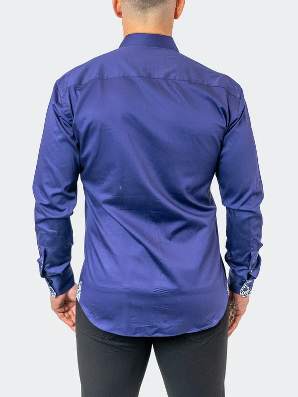 Maceoo Stretch Shirt | Einstein Auston 02 Navy