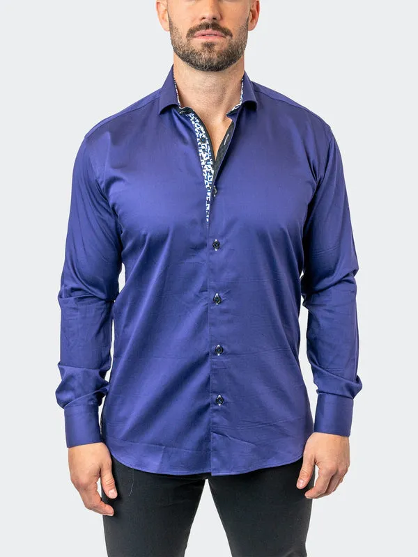 Maceoo Stretch Shirt | Einstein Auston 02 Navy