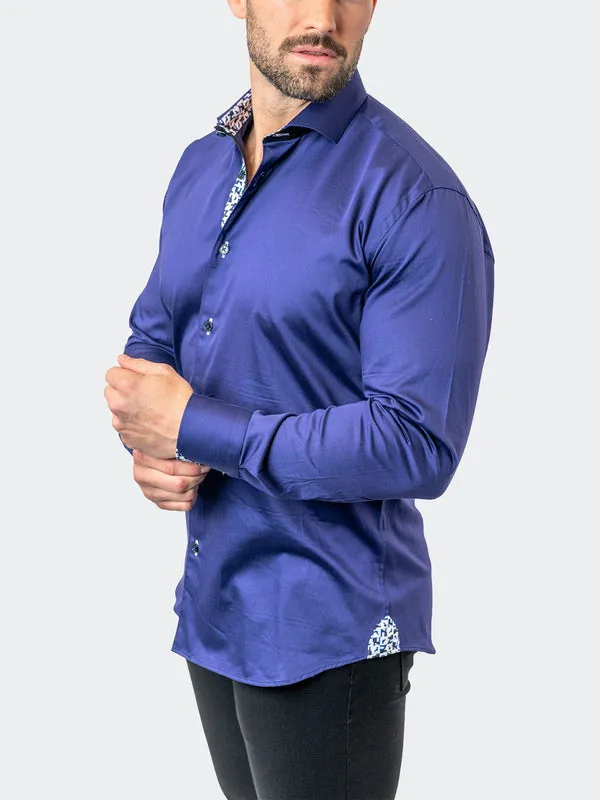 Maceoo Stretch Shirt | Einstein Auston 02 Navy