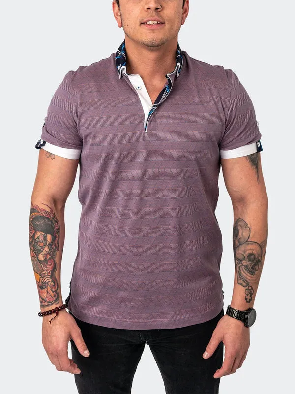 Maceoo Stretch Short-Sleeve Polos | Polo MozartLineMulti Pink