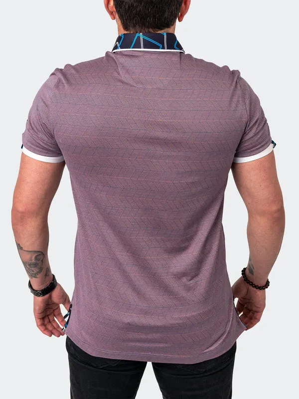 Maceoo Stretch Short-Sleeve Polos | Polo MozartLineMulti Pink