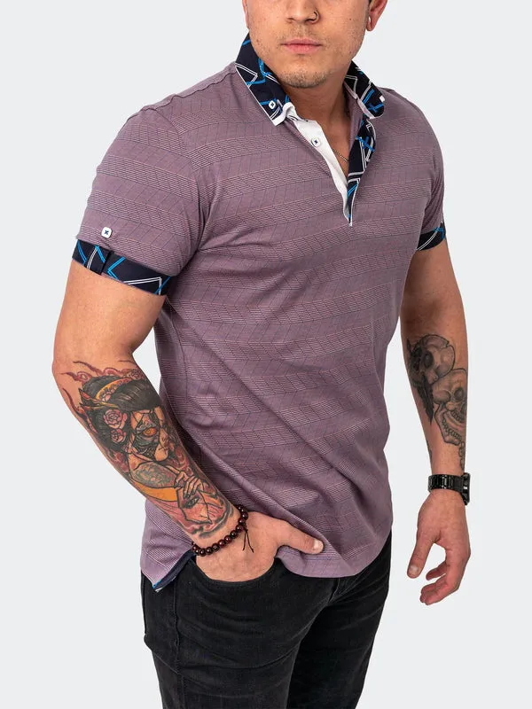 Maceoo Stretch Short-Sleeve Polos | Polo MozartLineMulti Pink