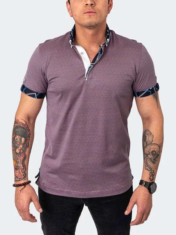 Maceoo Stretch Short-Sleeve Polos | Polo MozartLineMulti Pink