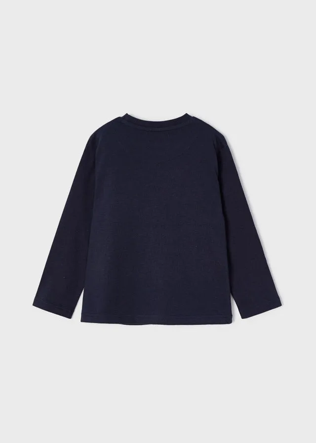 Mayoral Mini Glow in the Dark L/S Shirt _Navy 4004-50