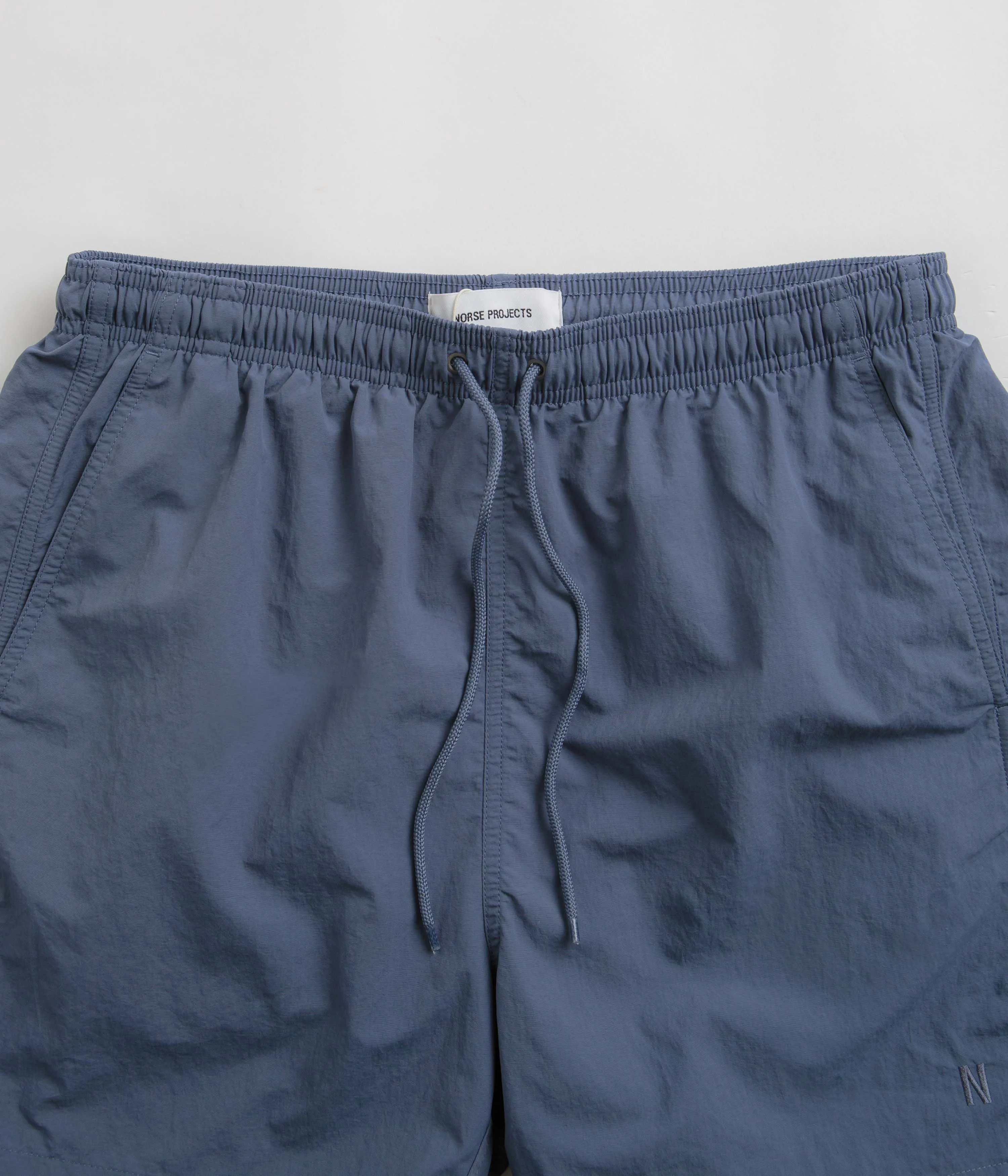 Norse Projects Hauge Recycled Nylon Swimmer Shorts - Fog Blue