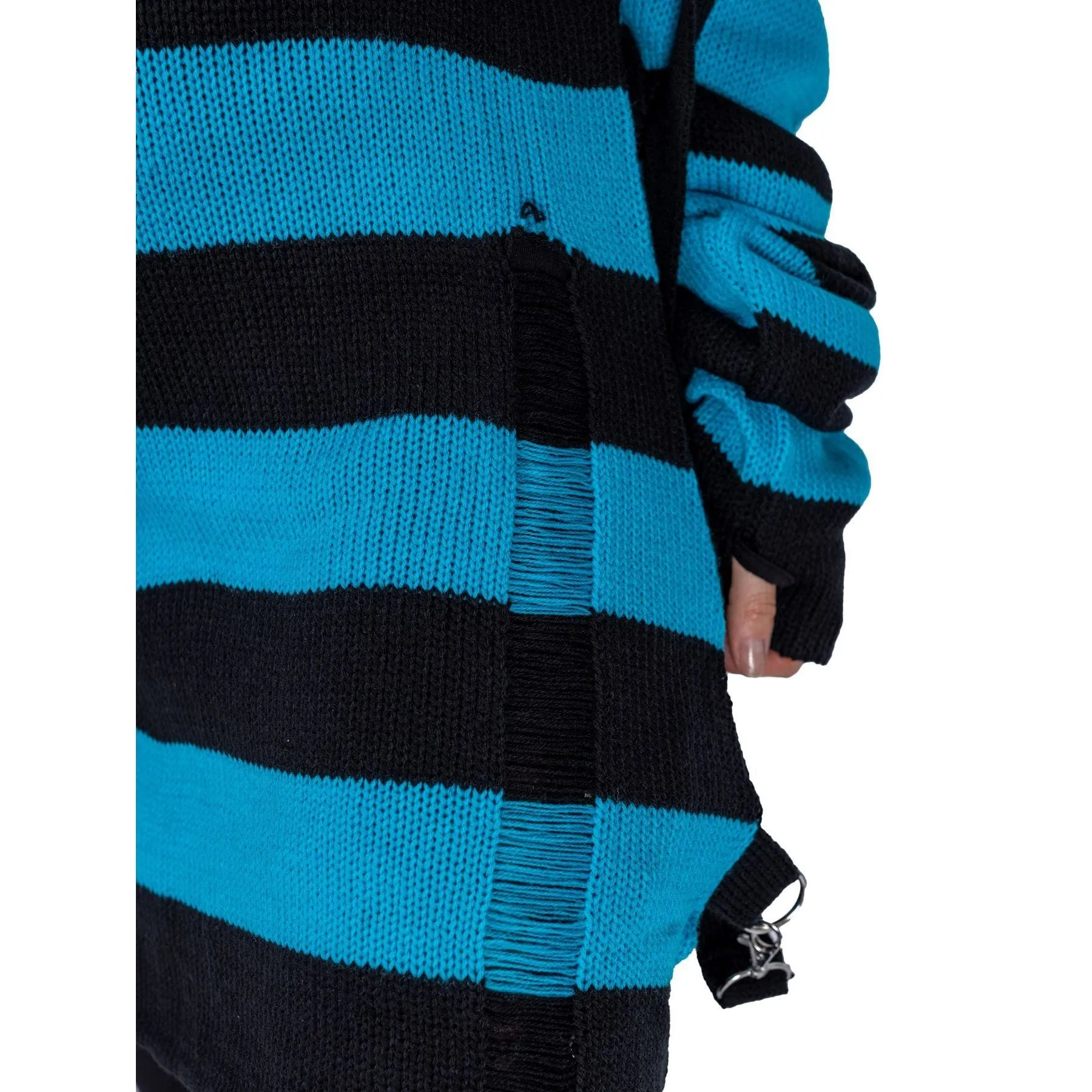 ORIANA JUMPER - BLACK/BLUE